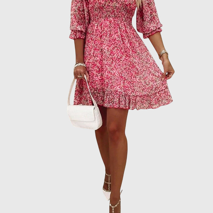Victoria | Floral Puff Sleeve Dress