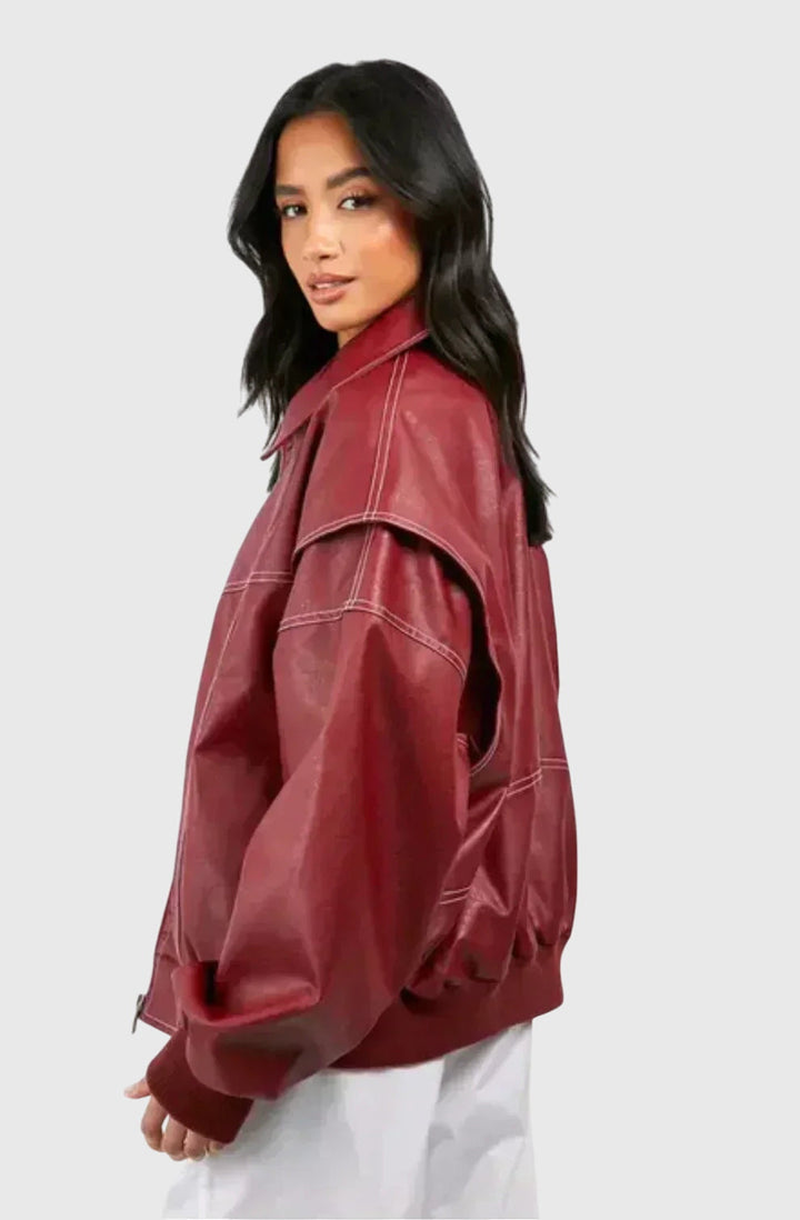 Victoria | Oversized Leather Jacket