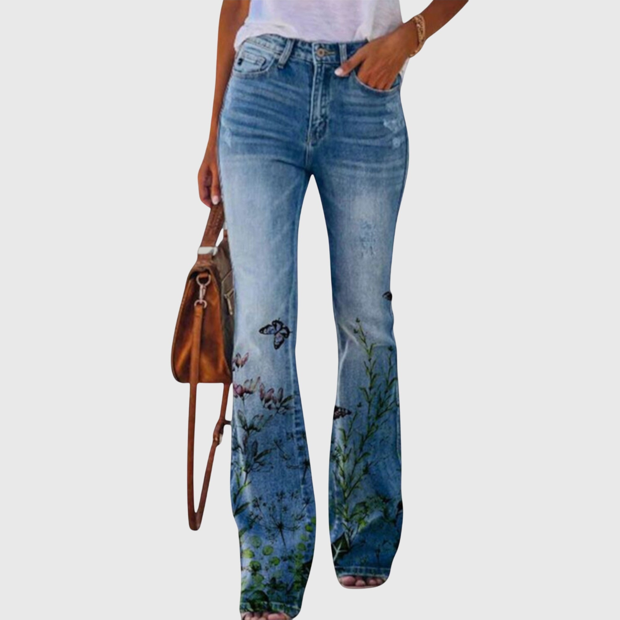 Victoria Pants with Flowers |