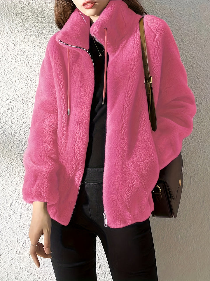 Victoria | Soft Plush Zip Jacket