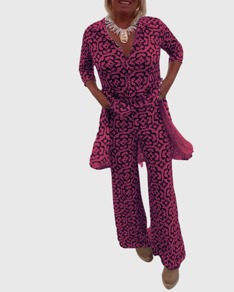 Victoria | Ensemble deux pièces vintage élégant