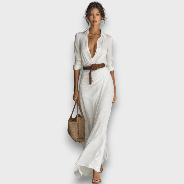 Victoria | Elegant Maxi Wrap Dress