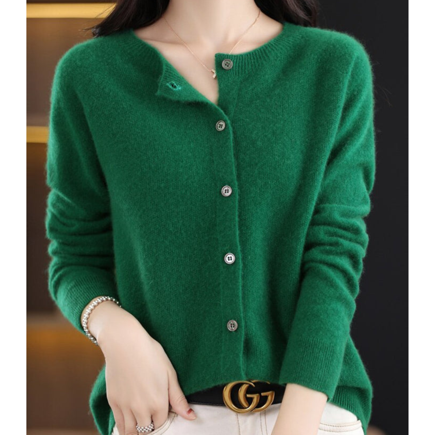Victoria | Pure Merino Wool Women’s Crew-Neck Knitted Jumper