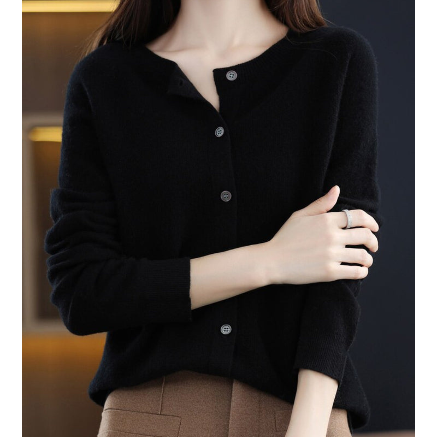 Victoria | Pure Merino Wool Women’s Crew-Neck Knitted Jumper