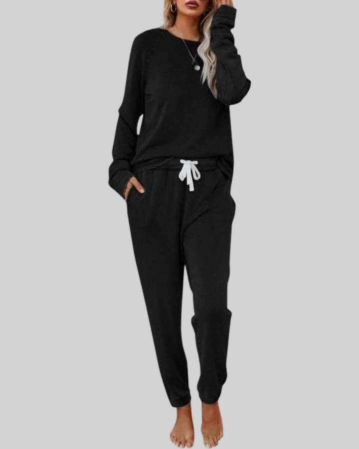 Victoria | Casual Long Sleeve and Sweatpants Set