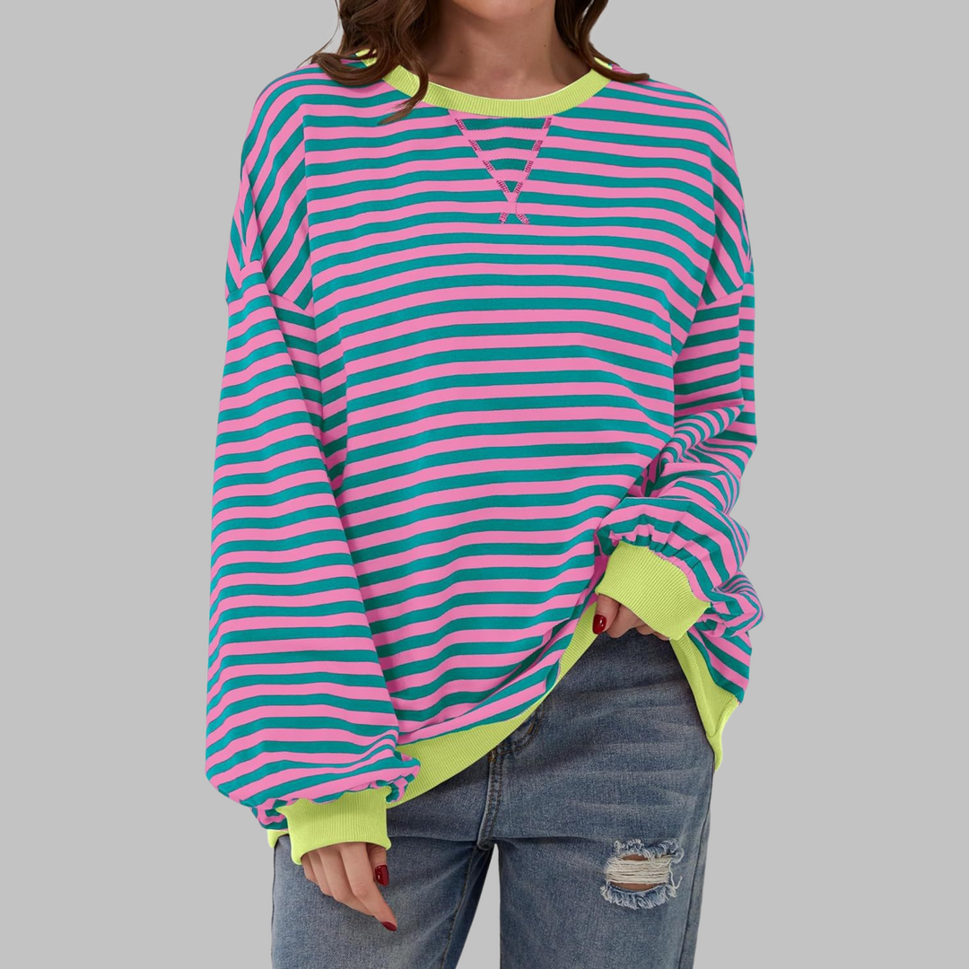 Victoria |  Striped jumper in cotton blend