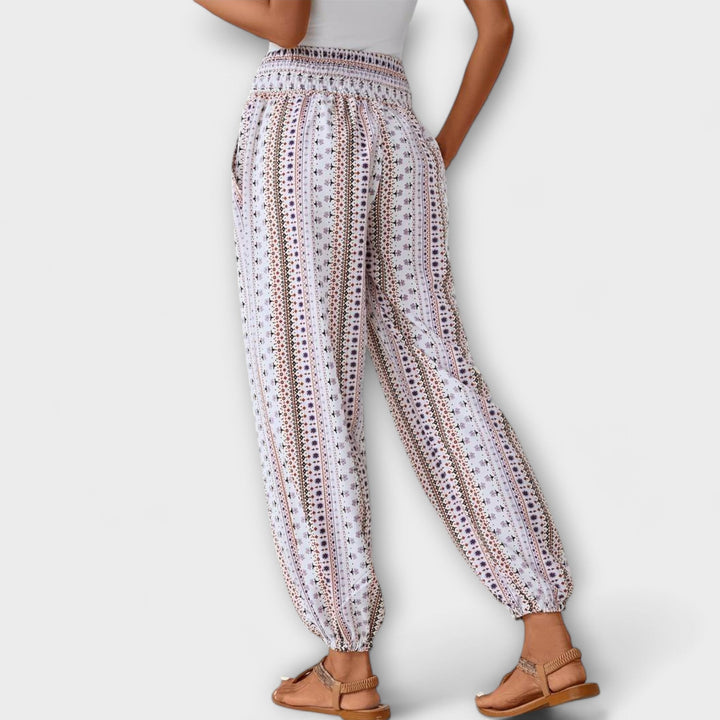 Victoria | Trousers with Ethnic Graphic