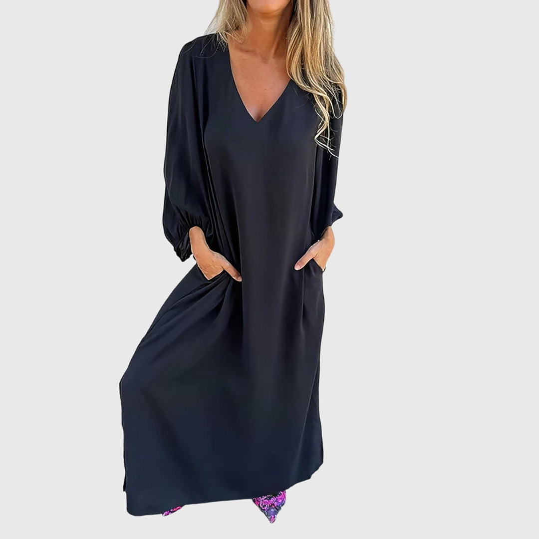 Victoria | Long Boho Dress with Pockets