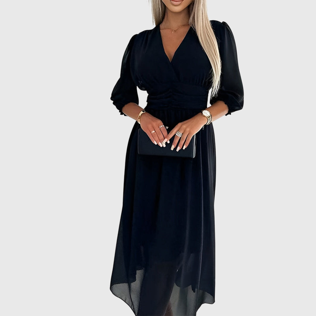 Victoria | Lightweight Silky Chiffon Dress