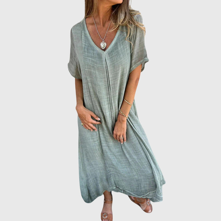 Victoria | Elegant Lightweight V-Neck Dress