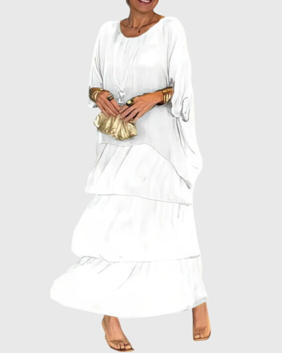 Victoria | Long and Flowing Elegant Dress