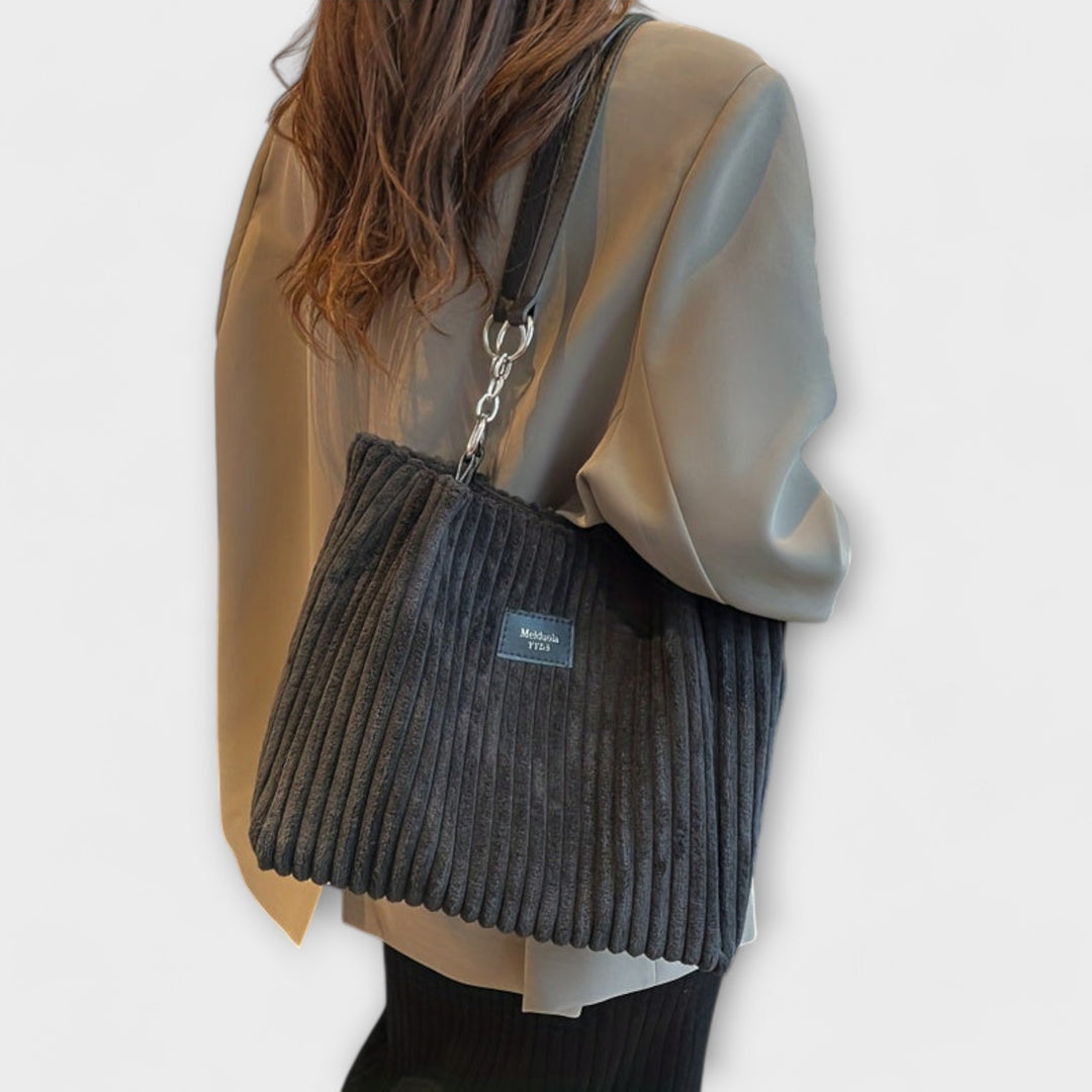 Victoria | Soft Cord Shoulder Bag