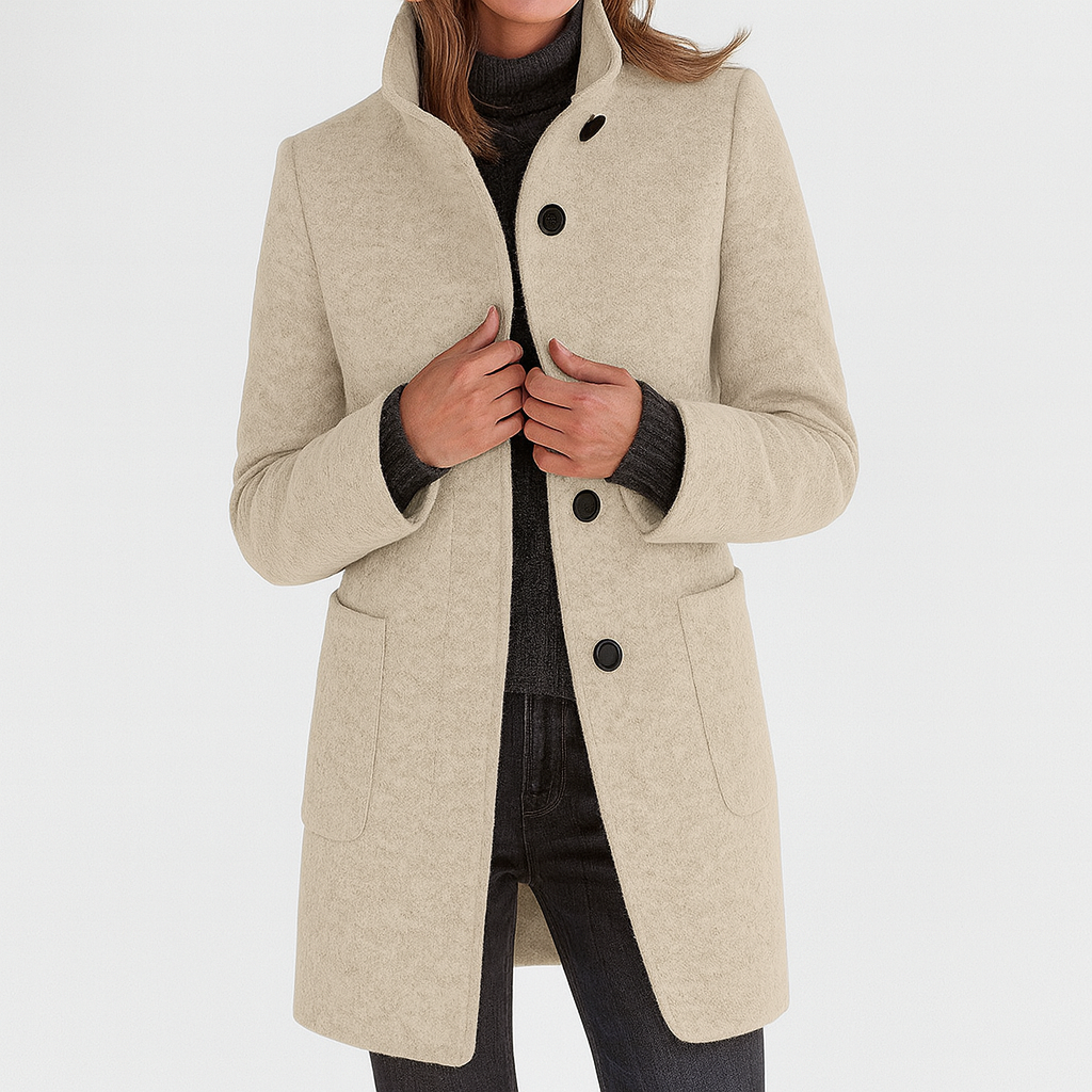 Victoria | Ladies Coat with High Collar