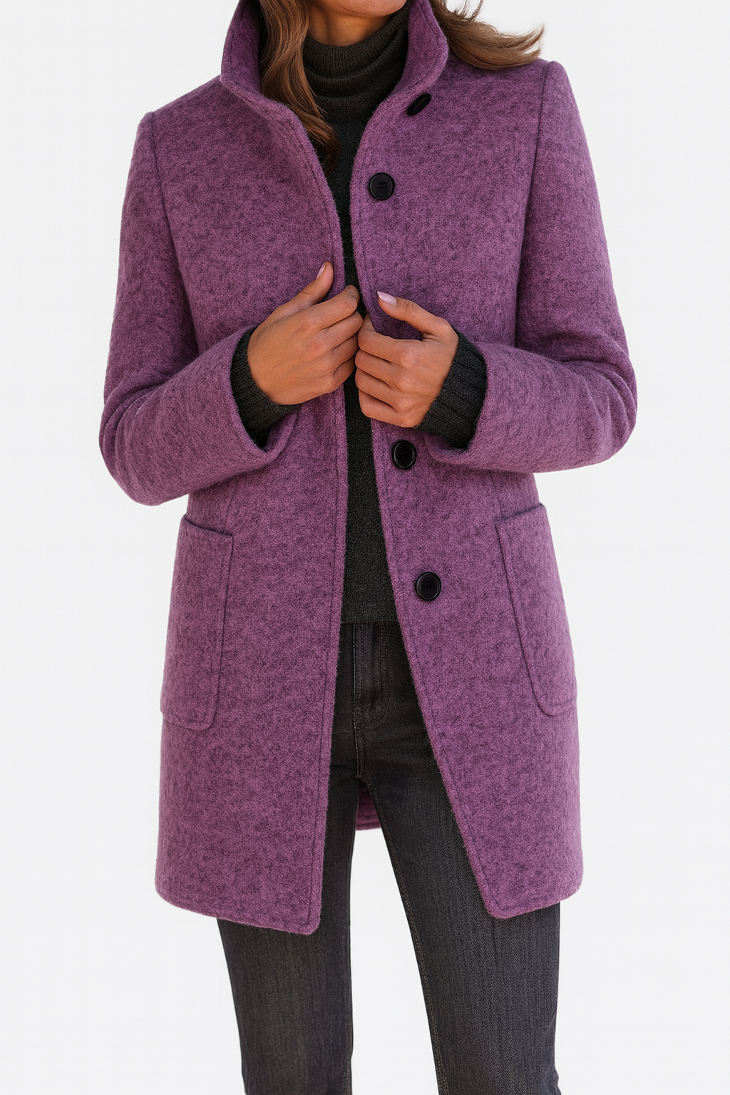 Victoria | Ladies Coat with High Collar