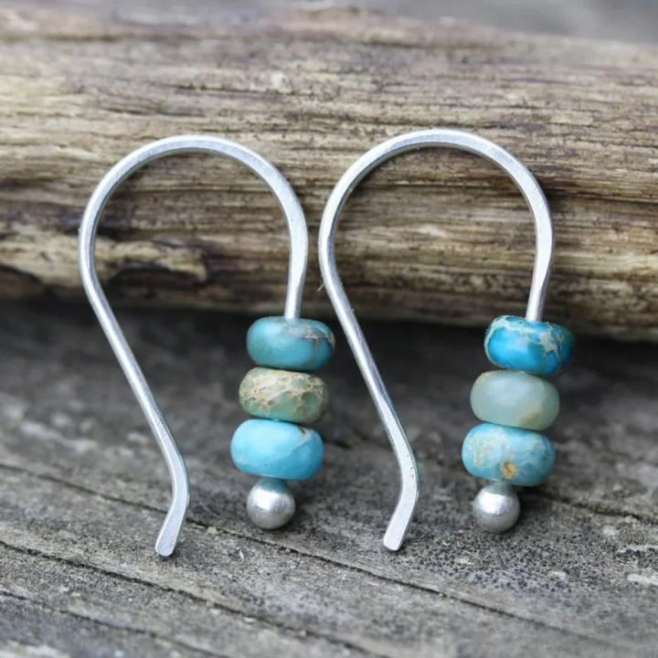 Victoria Turquoise Pearl Earrings |