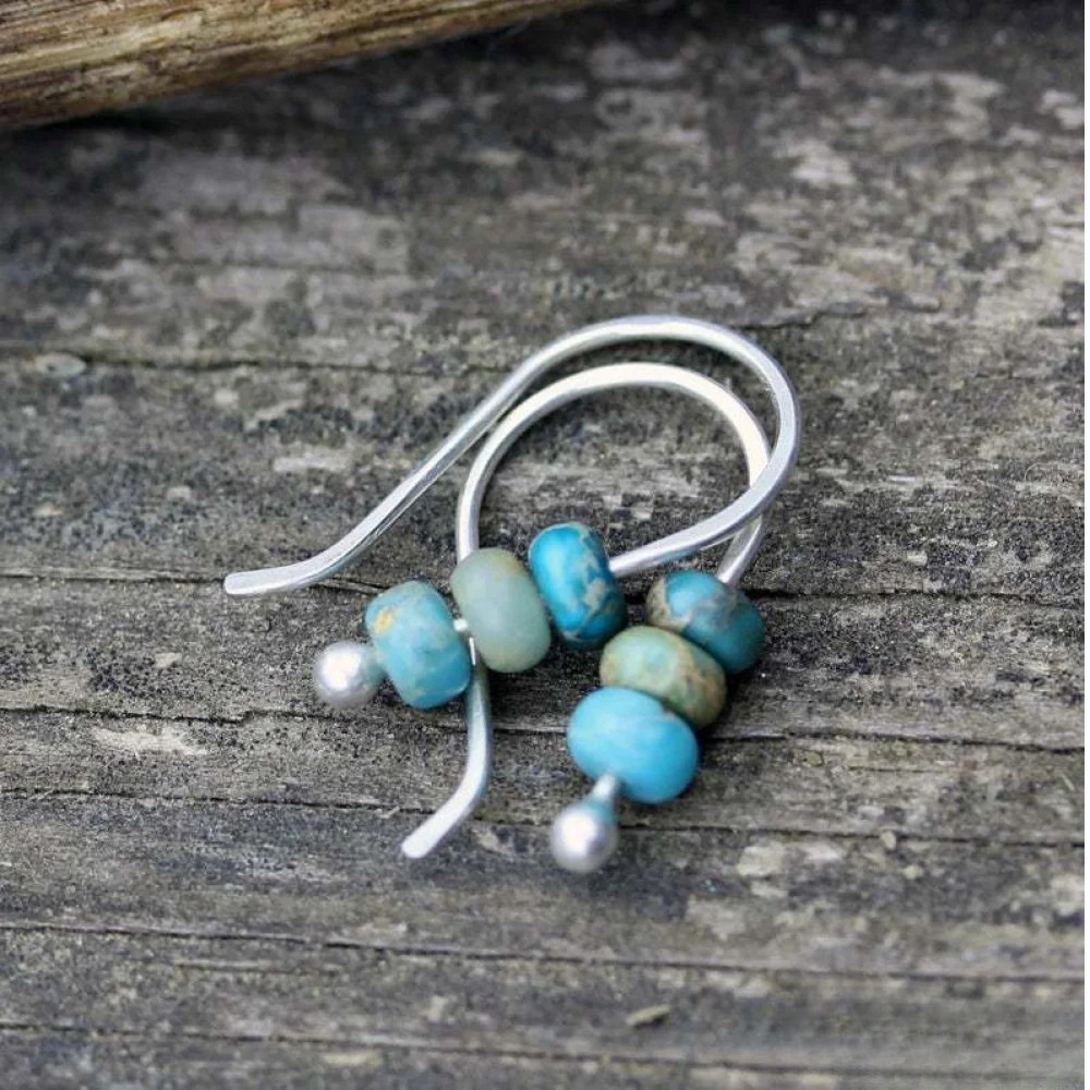 Victoria Turquoise Pearl Earrings |