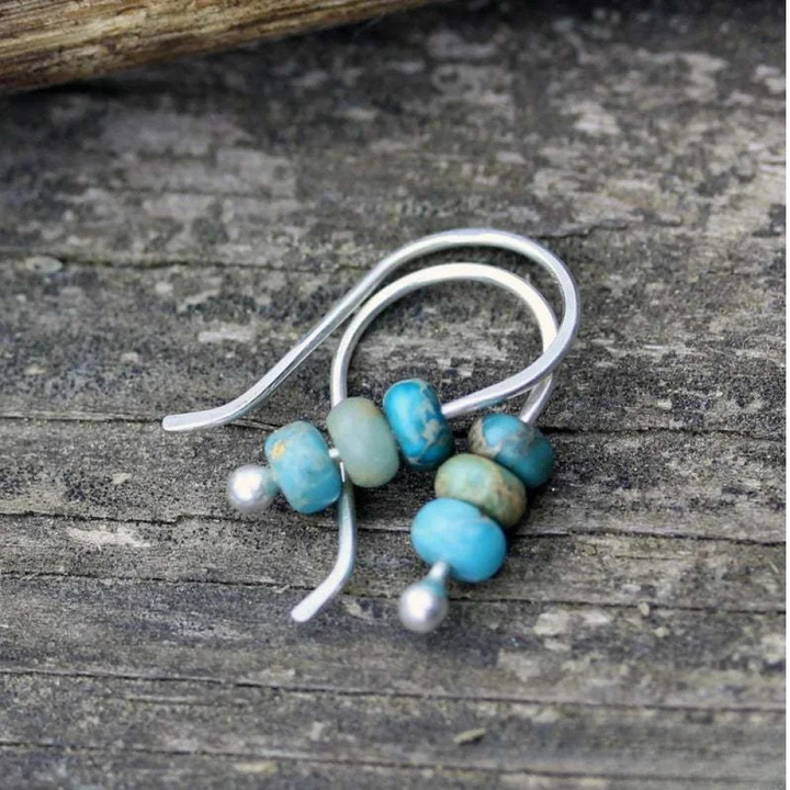 Victoria Turquoise Pearl Earrings |