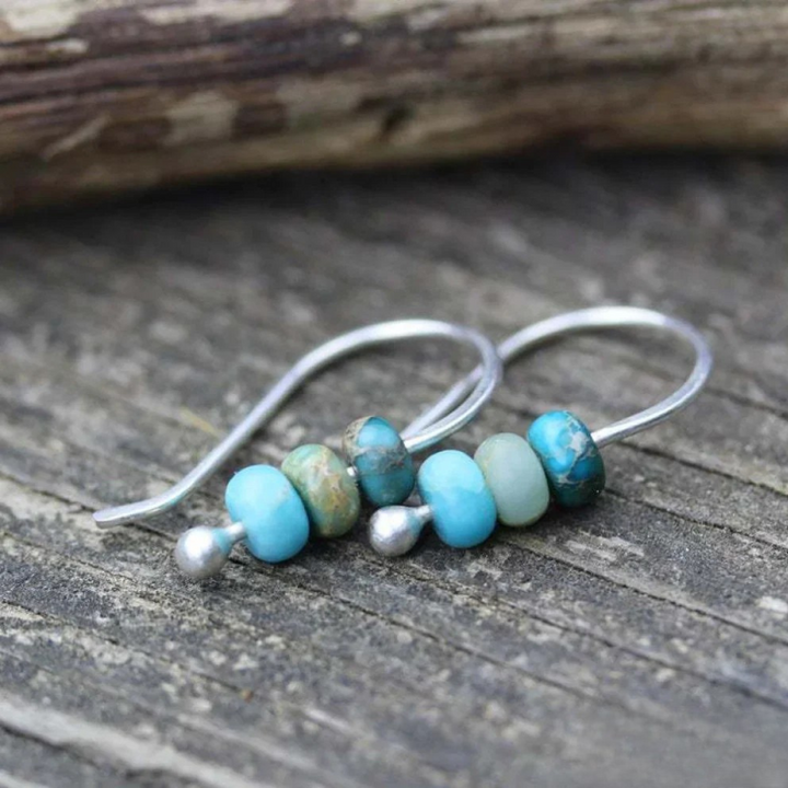Victoria Turquoise Pearl Earrings |