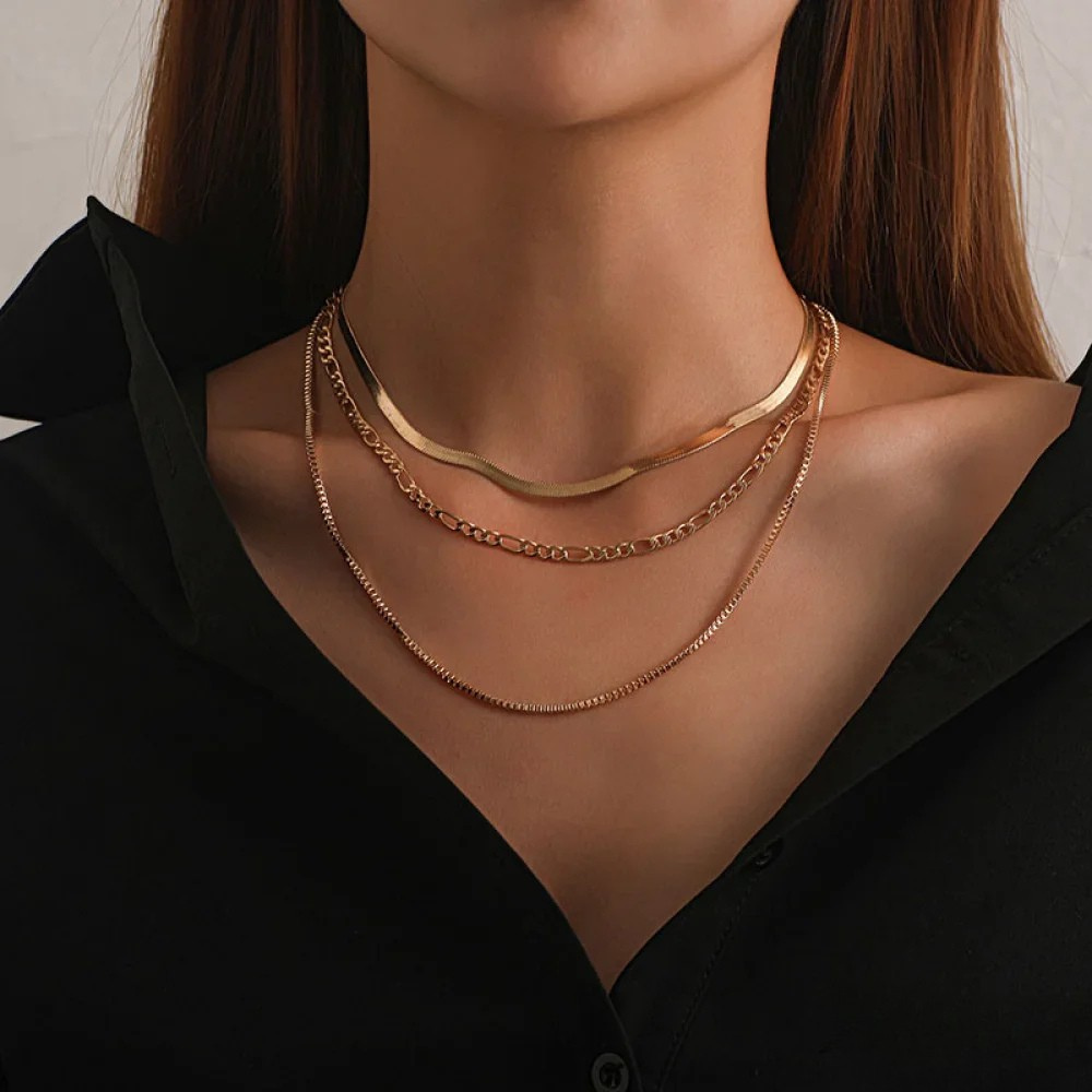 Victoria | Vintage 3-Piece Layered Necklace