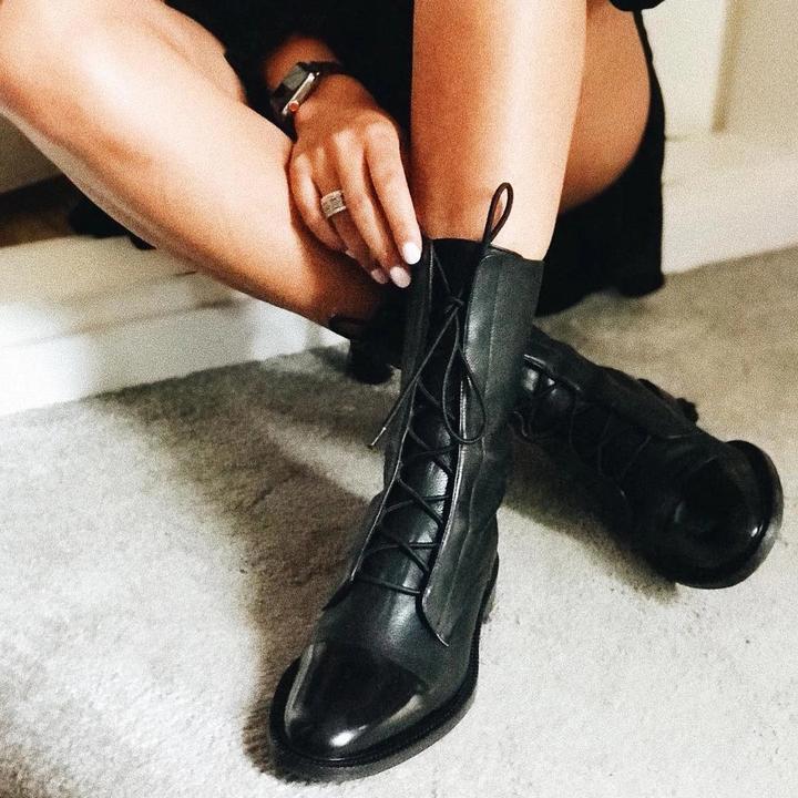 Victoria | Elegant Leather Heeled Boots