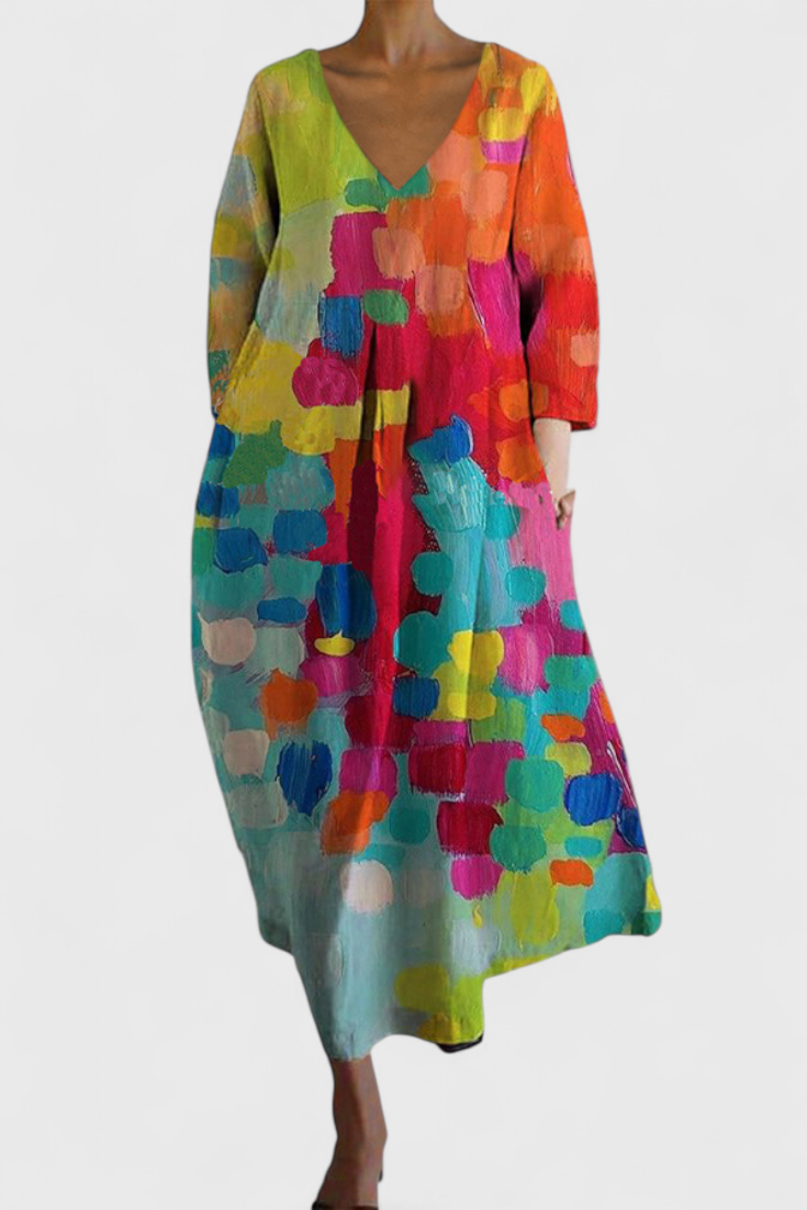 Victoria | Comfortable V-neck Dress