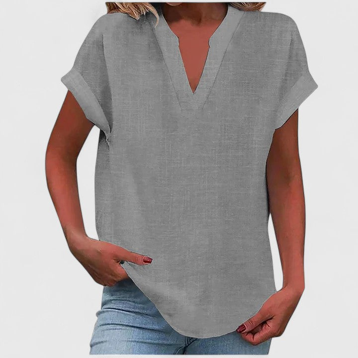 Victoria | Comfortable V-Neck Blouse