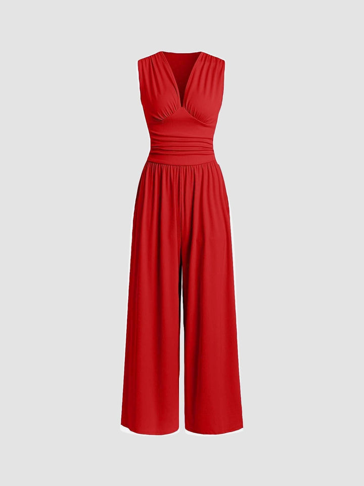 Victoria | Chic Sleeveless Wide-Leg Jumpsuit