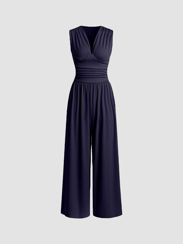Victoria | Chic Sleeveless Wide-Leg Jumpsuit