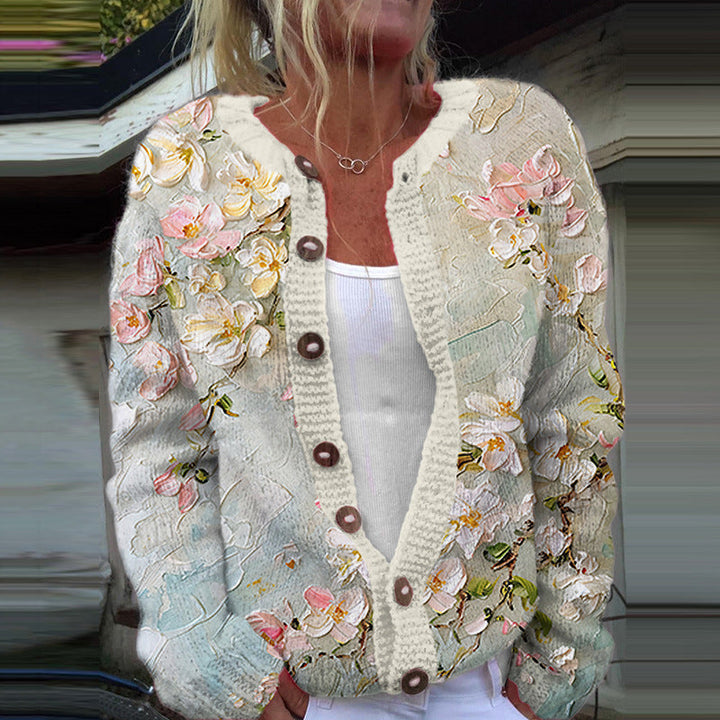 Rachel | Vintage Floral Cardigan Sweater