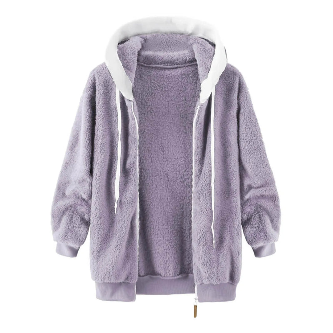 Victoria | Cozy Zip Hooded Jacket