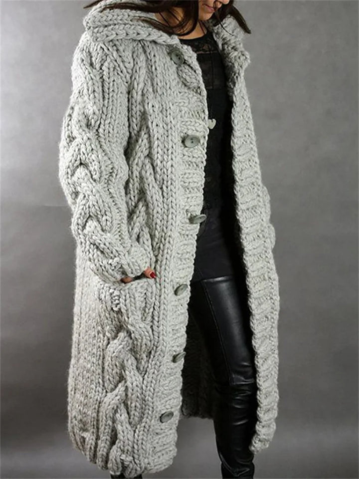 Victoria | Chunky Knit Long Cardigan