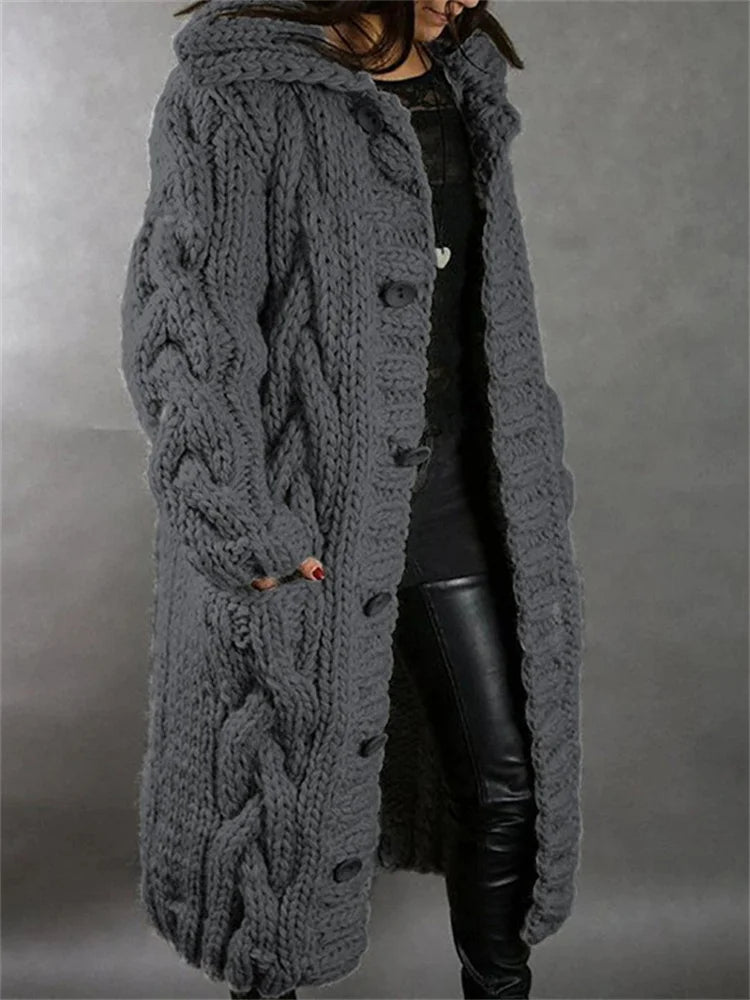 Victoria | Chunky Knit Long Cardigan