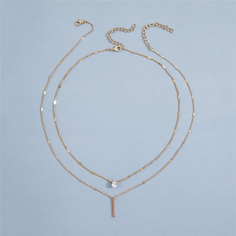 Victoria | Vintage Necklace Set with Gold Pendant