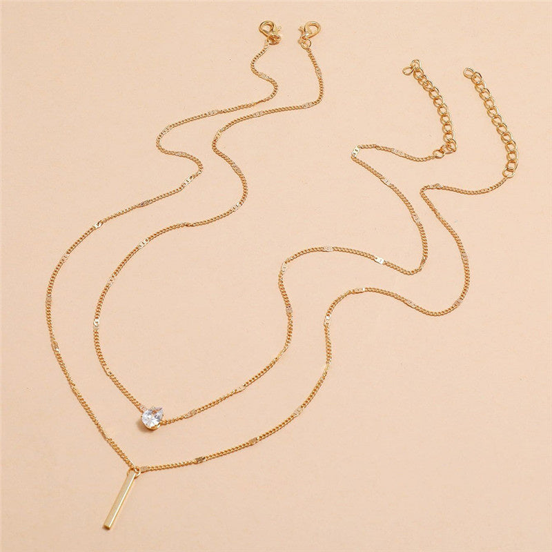 Victoria | Vintage Necklace Set with Gold Pendant