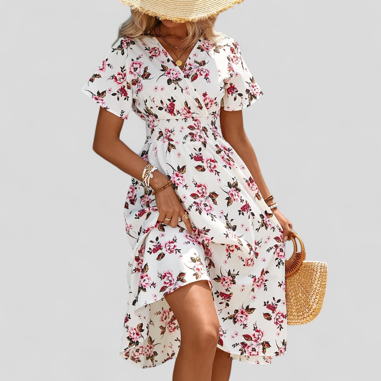 Victoria | Comfortable Summer Midi Dress