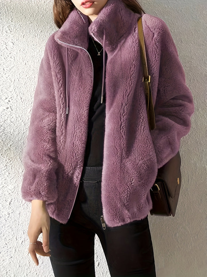 Victoria | Soft Plush Zip Jacket