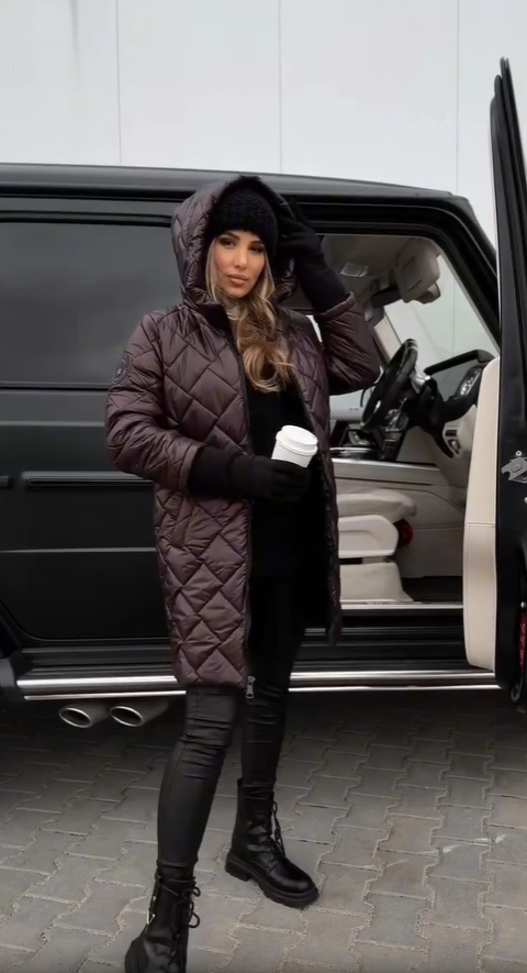 Bogna | Elegant Quilted Puffer Jacket with Hood