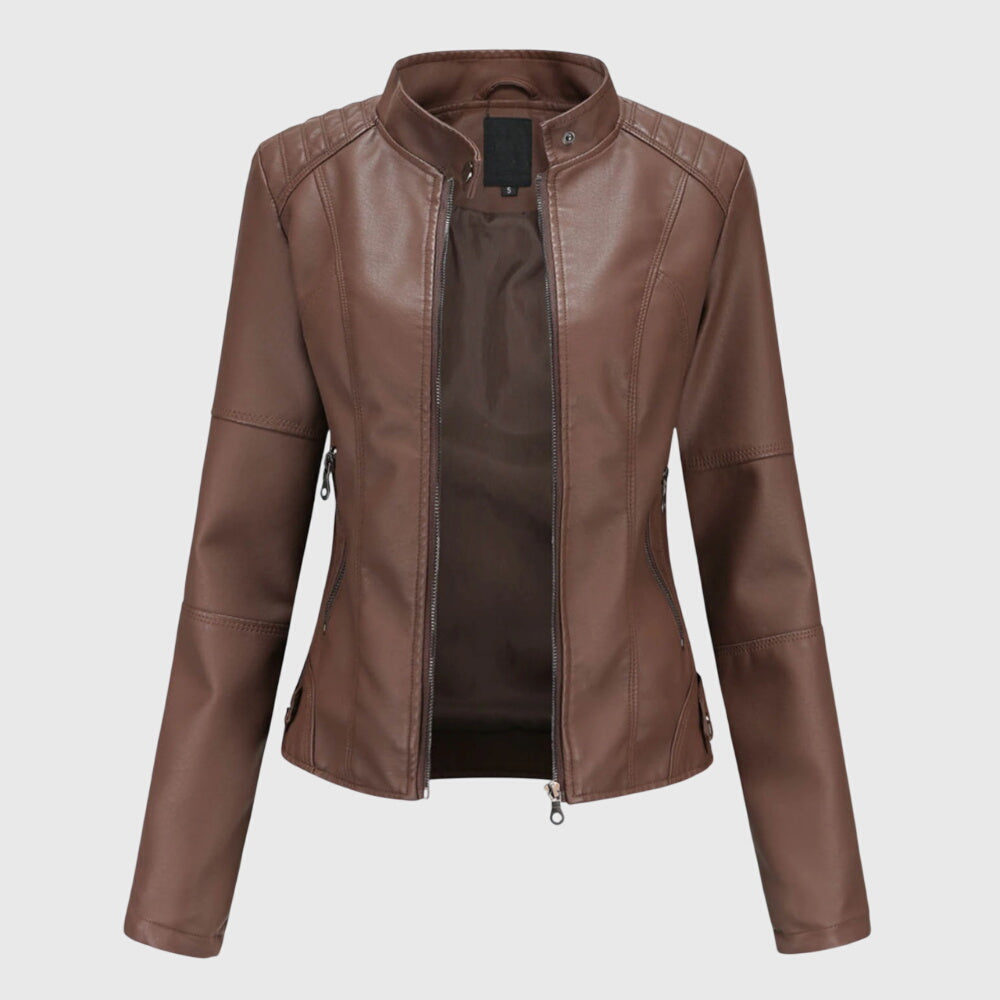 Victoria | Stylish Leather Jacket for Women