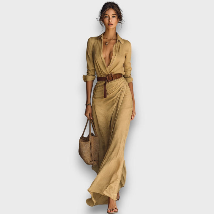 Victoria | Elegant Maxi Wrap Dress