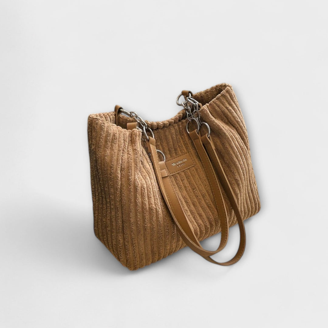 Victoria | Soft Cord Shoulder Bag