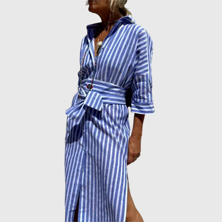 Victoria | Classic Striped Dress