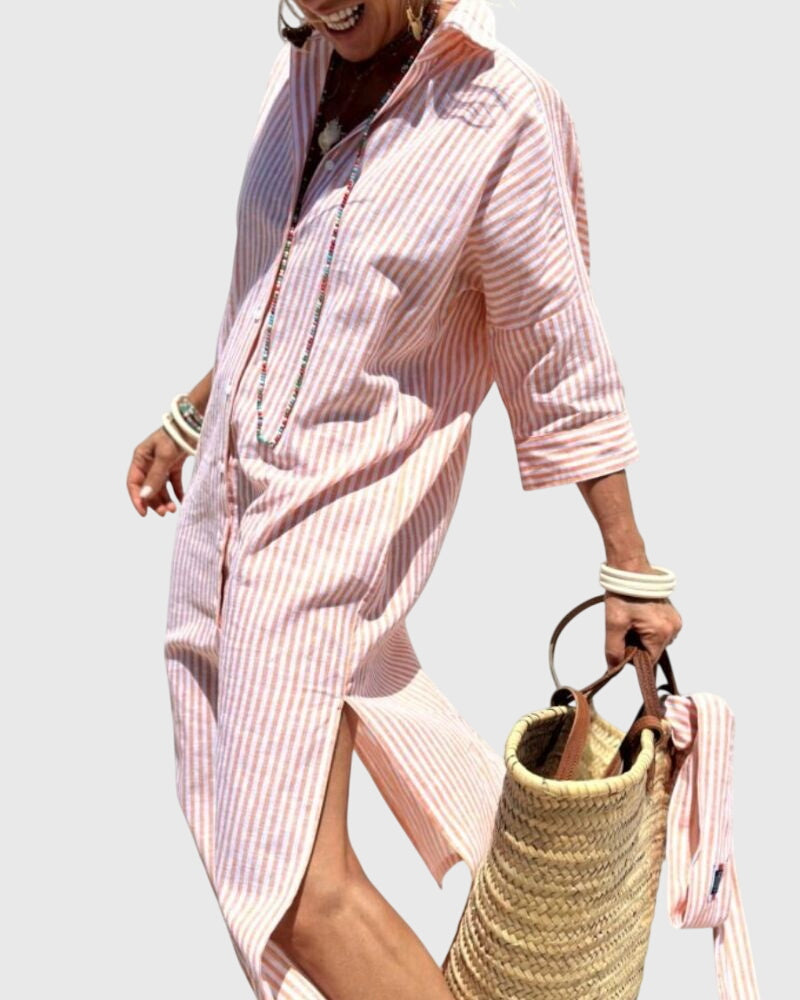 Victoria | Classic Striped Dress