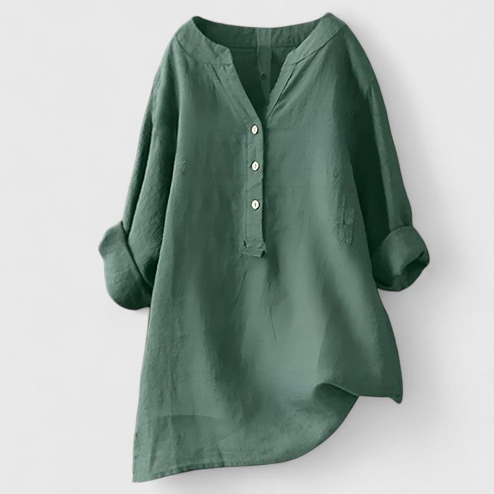 Victoria | Elegant Button-Front Shirt