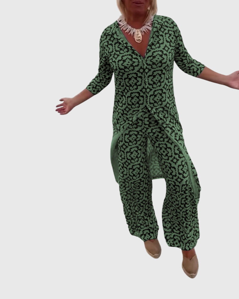 Victoria | Ensemble deux pièces vintage élégant