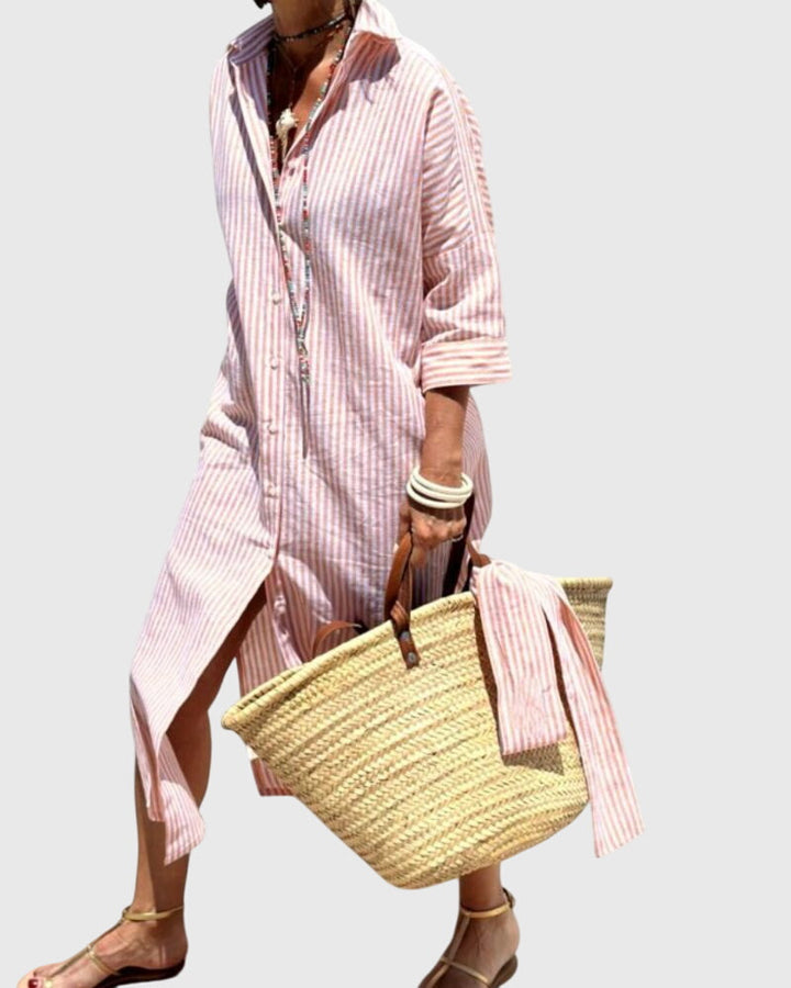 Victoria | Classic Striped Dress