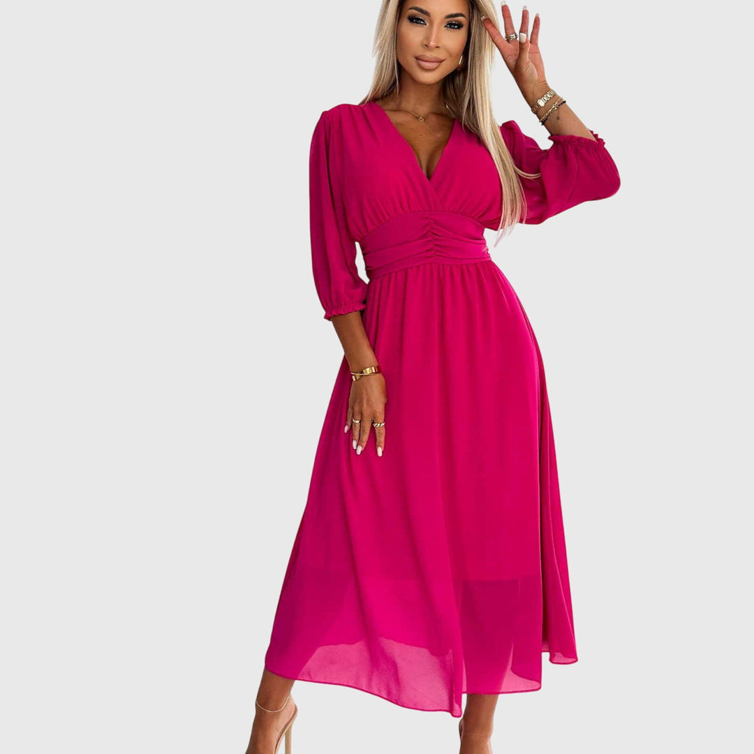 Victoria | Lightweight Silky Chiffon Dress