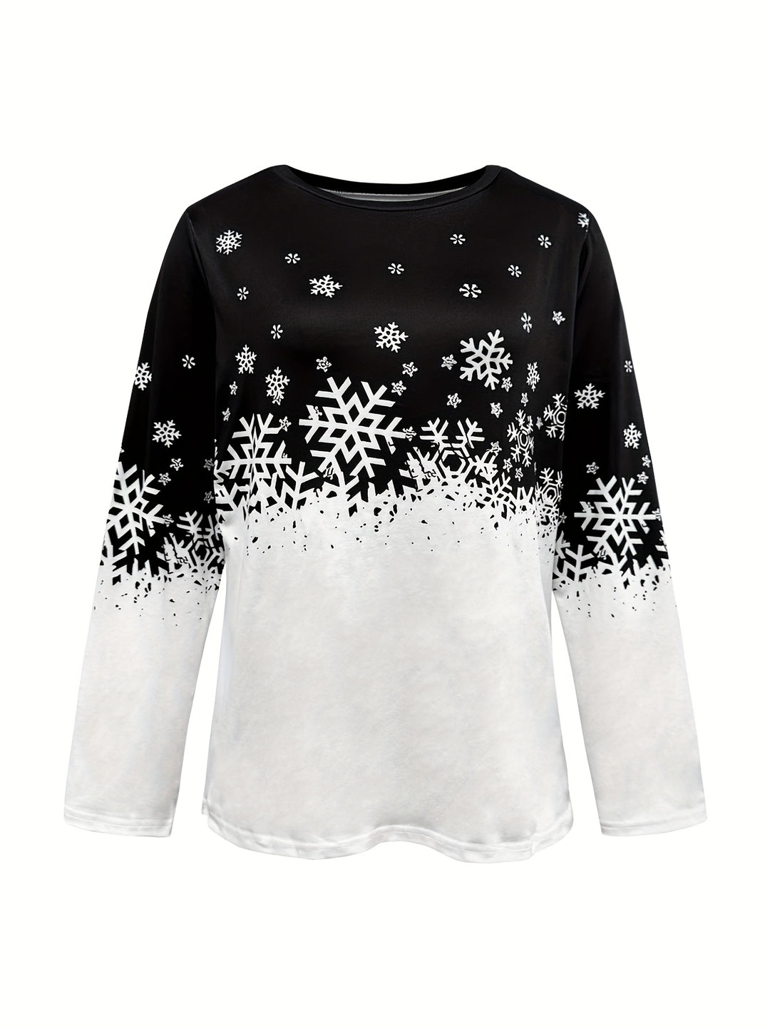 Victoria | Winter Print Long-Sleeve Top