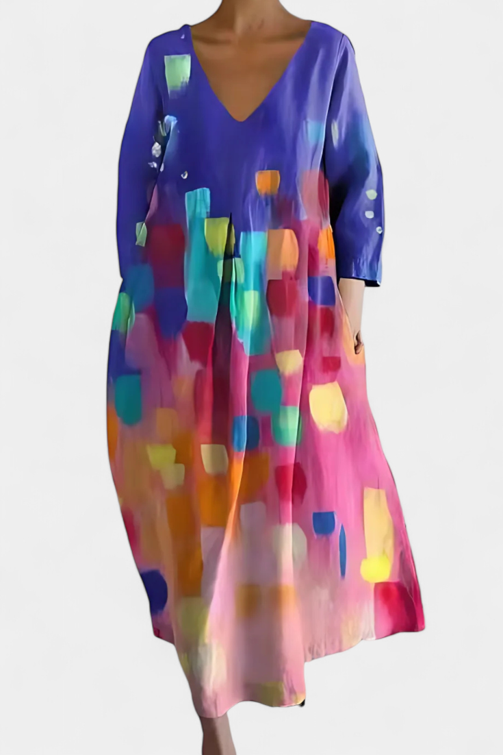 Victoria | Comfortable V-neck Dress