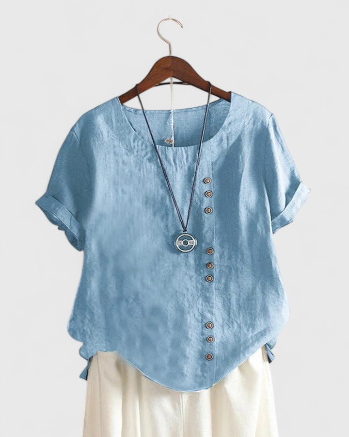 Victoria | Comfortable Short Sleeve Blouse