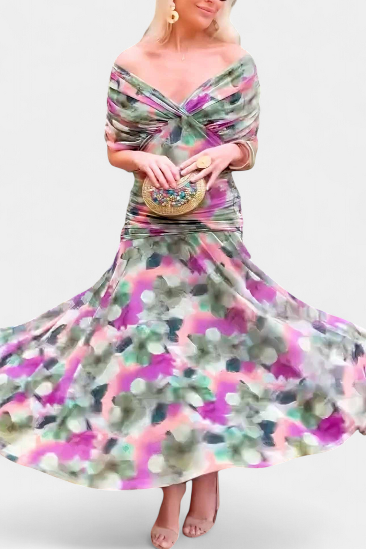 Victoria | Elegant Dress With V-Neckline